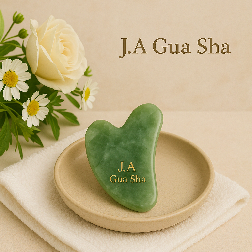 Guasha stone for face slimming tool skin care routine