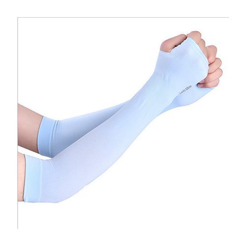 Hand And Arm Summer Finger Sleeves For Man 1 Pair (2Pcs) Ice Cool Silk Wearing sports Sleeve Cover Sun Light protection