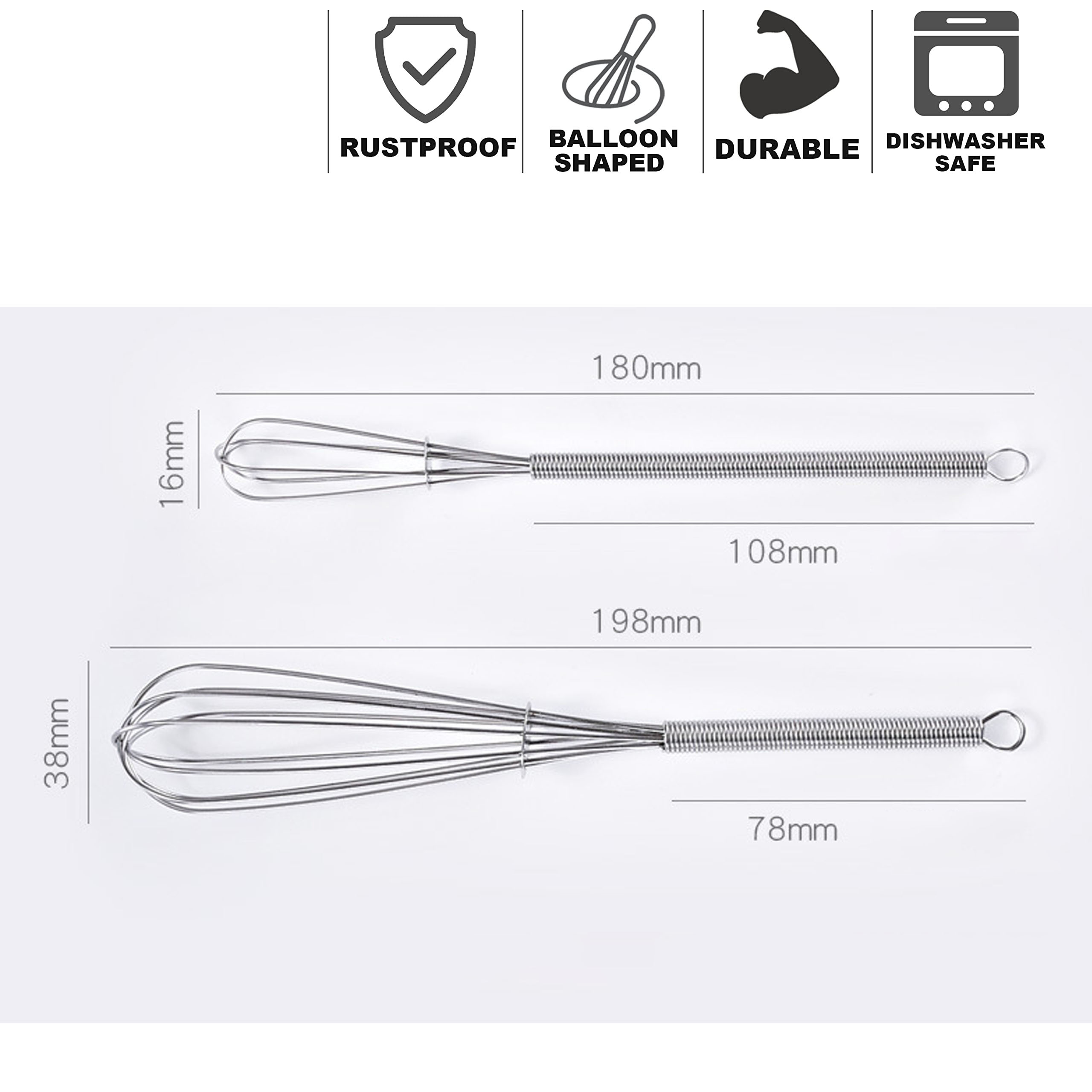 Elegant E7812 SS Mini Whisk