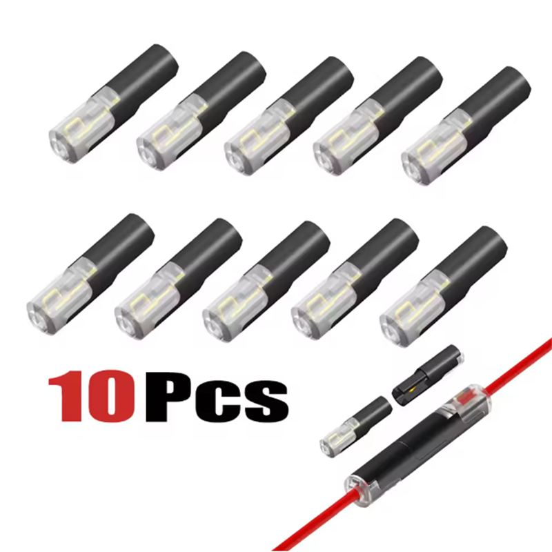 10/20/50Pcs 1-Way Quick Connection Cable Connector No Soldering Single Wire with Locking Plug-In Type Easy and Quick Wiring