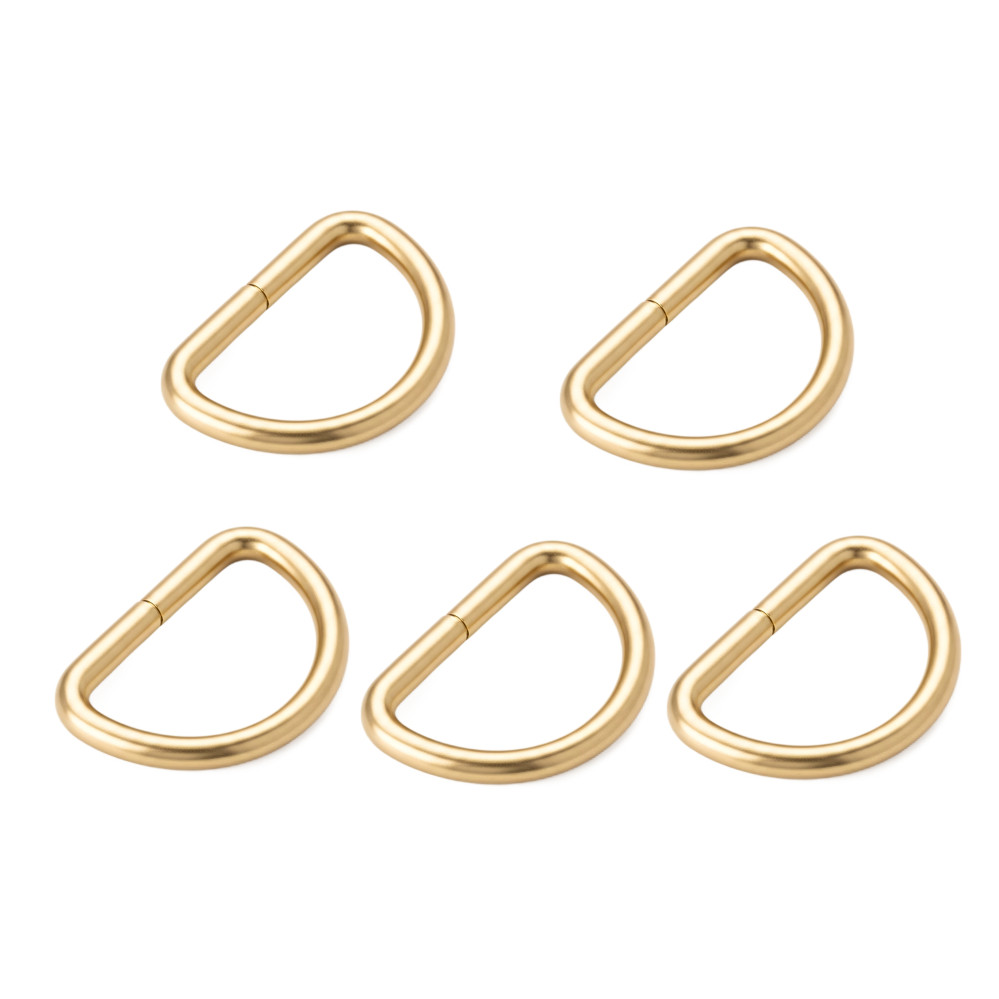 5pcs Metal D Ring Buckle for Webbing Backpack Bag Parts Leather Craft Strap Belt Purse Pet Collar Clasp High Quality Metal