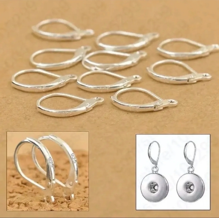 10Pcs And 20 Pcs French Earrings Hook Ear Wire - DIY Earrings Clasp Fitting Base For Jewellery  Making - DIY Accessories And Other