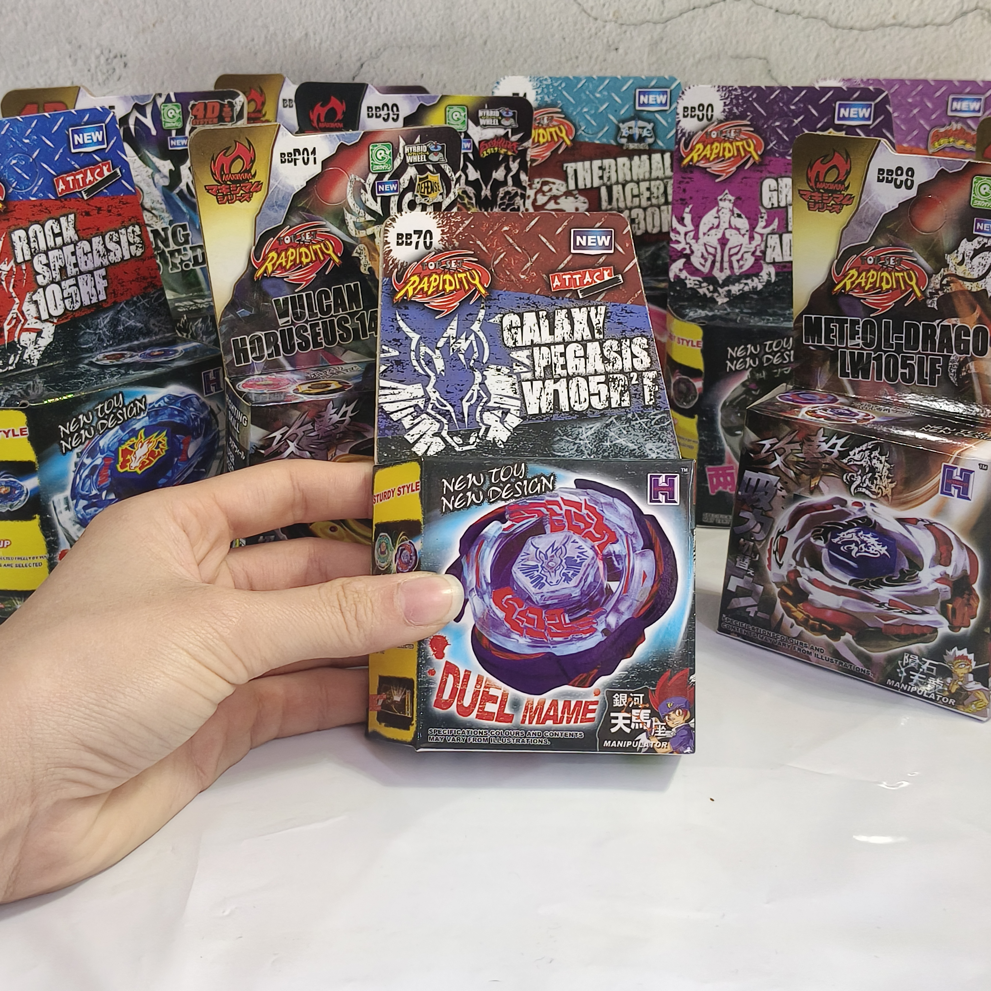 SPINNING TOP Metal gyro BB70  Pegasis W105R²F BB28 BB80 BB88 BB43 BBP01 4D System Toys for Kids