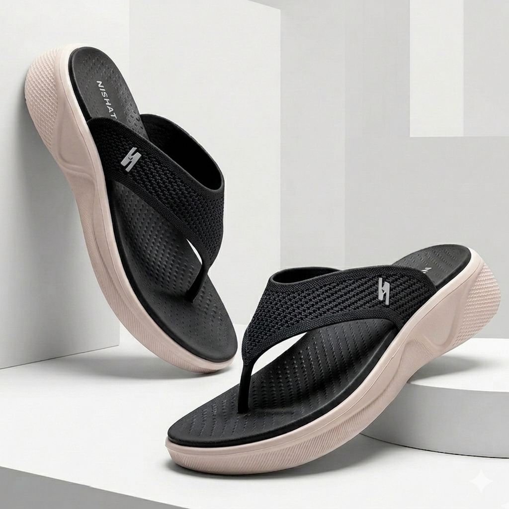 Soft & Premium Women's Wedge Flip Flops EVA Casual Wedge Sandals for Women