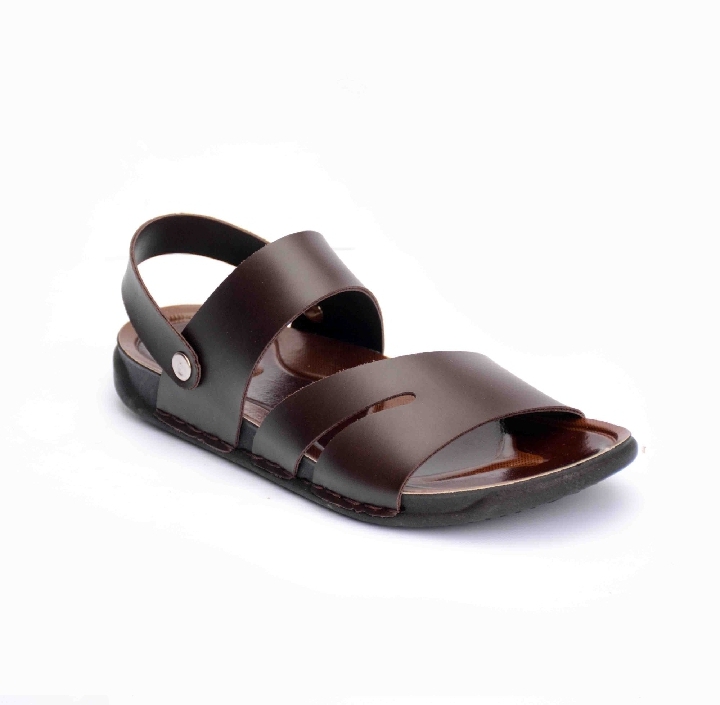 Premium Men's Brown Leather Sandals – Comfortable Casual Footwear for Everyday Use