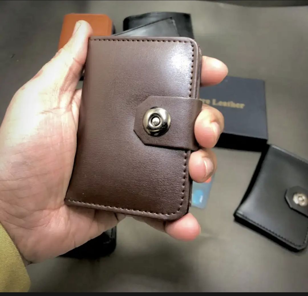 MInimool Button closure Wallet For Men and Women Slim and Smart Multi Slots Card Holder Stylish Branded Mini Purse For Men Best Wallet Gift For Loved Ones