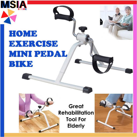 GENRIC Gym Mini Exercise Bike Portable Foot Cycle Arm and Leg Peddler Compact Mini Design Suited For Under Desk Use
