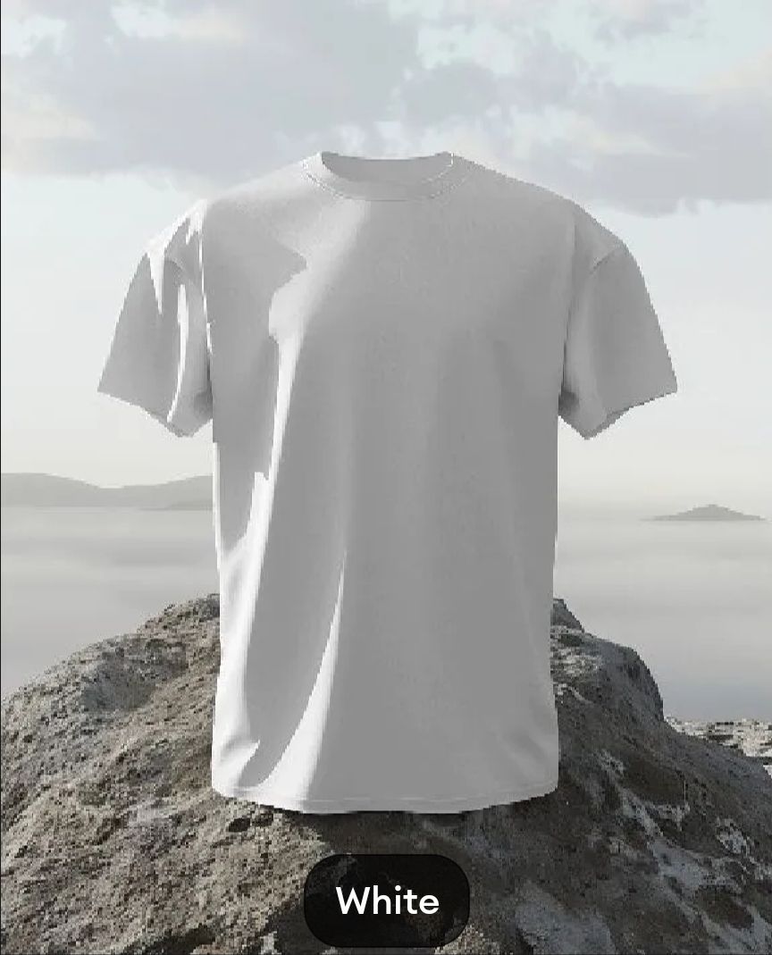 Plain Black Tshirt For Men Half Sleeves