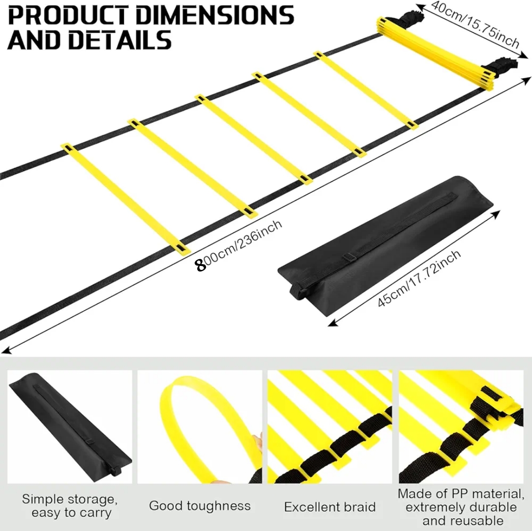 800 Cm Agility Training Ladder - Improve Speed, Coordination ...