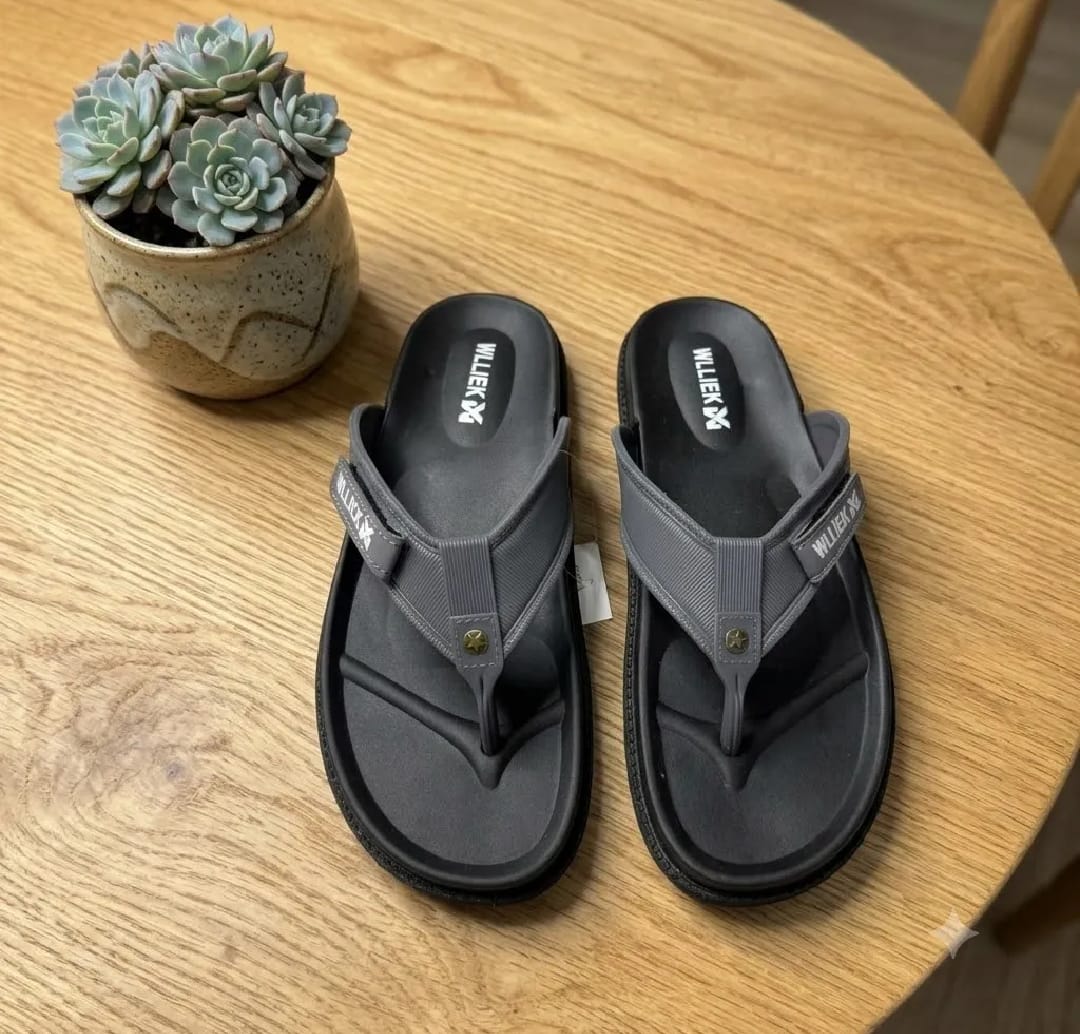 Slippers for Men Casual Flip Flops | Comfortable Soft Sole Men's Chappal | Non-Slip Summer Sandals | Lightweight Beach & Daily Wear Slippers Brown