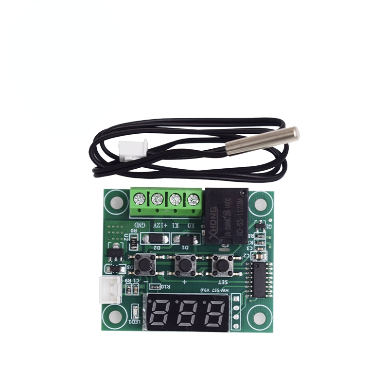 W1209 Digital LED DC 12V Heat Cool Temp Thermostat Temperature Control Switch Module On/Off Controller Board plus NTC Sensor FOR Incubator Hatcher