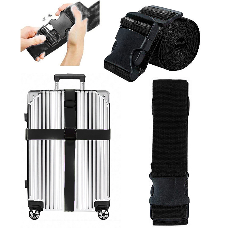 NEW Straight Shaped Luggage Straps for Suitcase,Luggage Belt with Adjustable Release Buckle Travel Accessory,Easily Identified