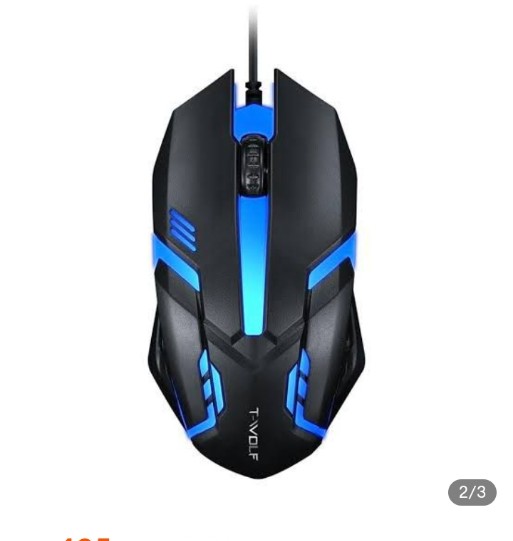 RGB gaming mouse 7 colours best quality plug and play price in Pakistan