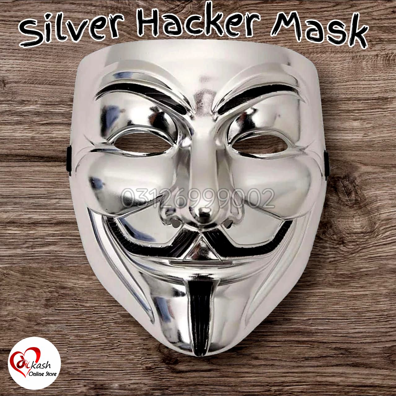 Premium White Hacker Mask | Adjustable Anonymous Mask For Men & Women | Halloween Cosplay