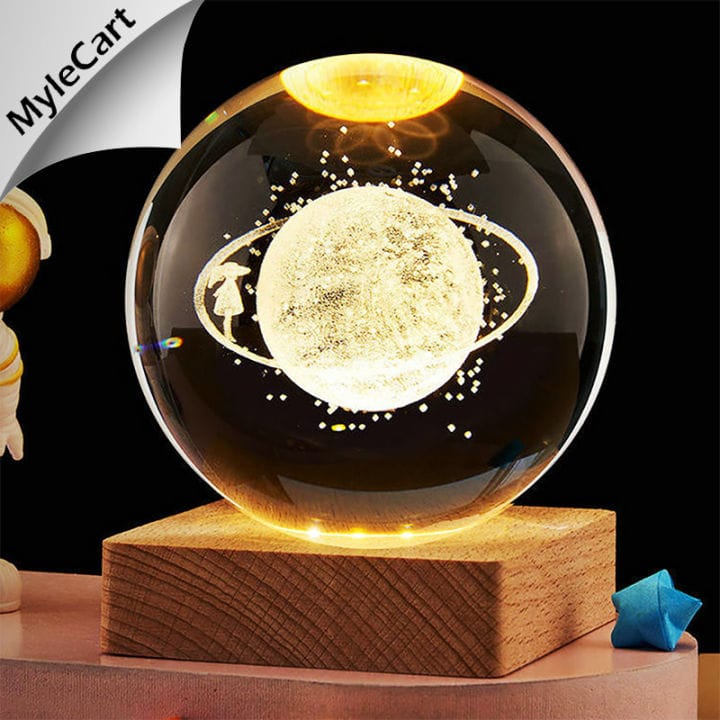 3D Crystal Ball Night Lamp