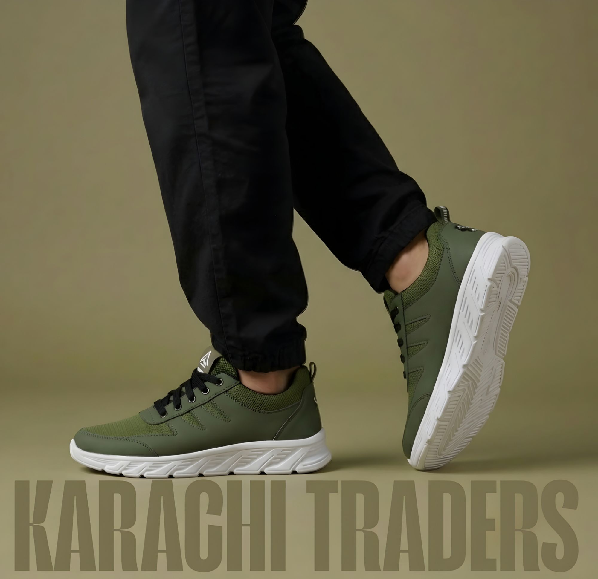 MEN's Running Shoes Men's Slip-on SHOES Green Gym Breathable Shoes