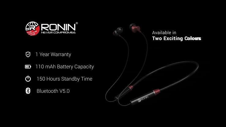 RONINS R-360 FLEXIBLE & COMFORTABLE FREE STYLE BLUETOOTH HANDS FREE - One  Click Shopping