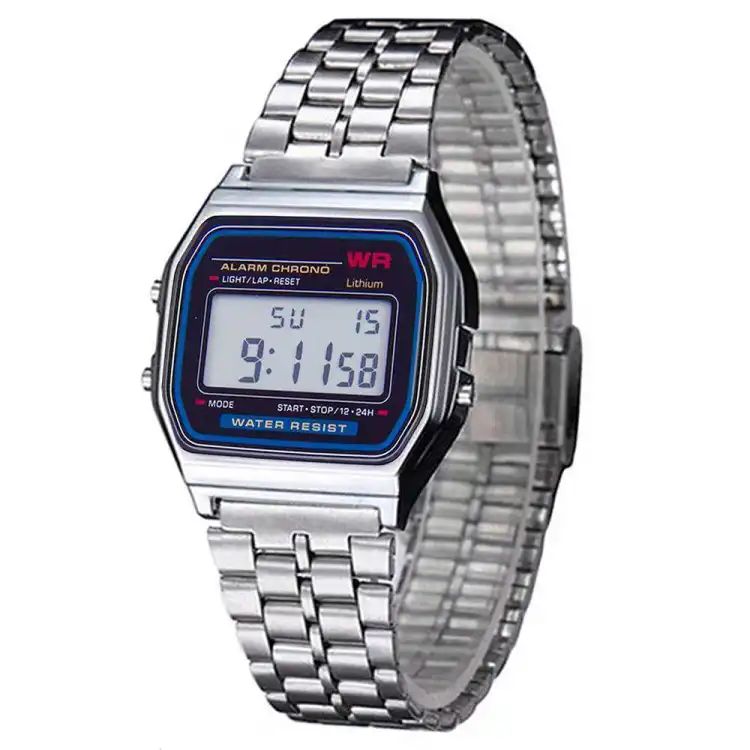 Vintage Silver Classic Digital Wrist Watch Daraz.pk