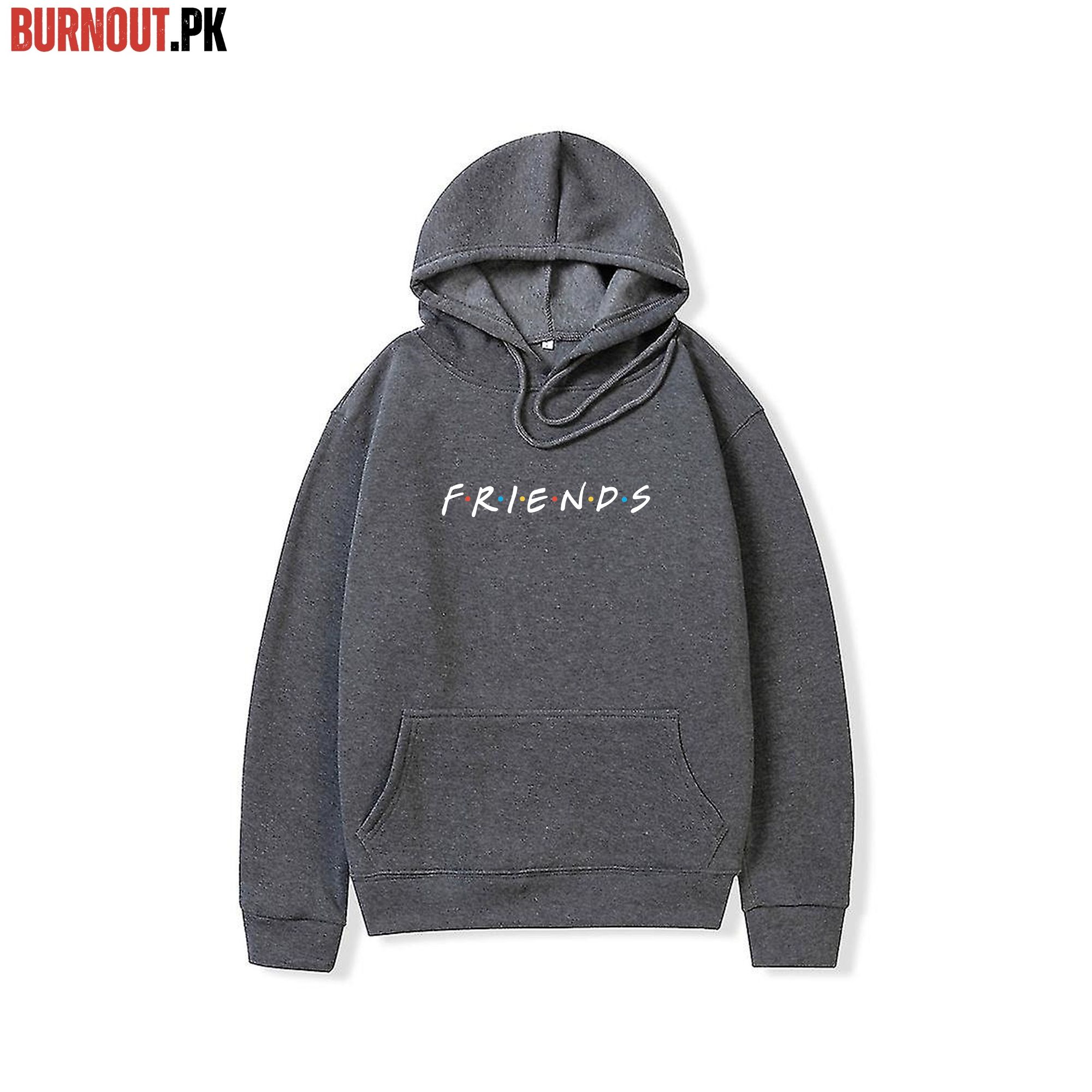 NEW TRENDY PREMIUM QUALITY WINTER COLLECTION FRIENDS PRINTED PULLOVER HOODIES FOR MENS AND WOMENS