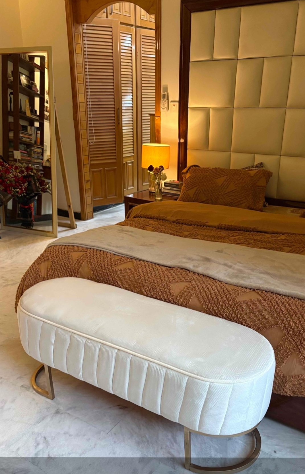 Fusion Nest 3/Three Seater Sofa with Sofa Stool Living Room Big Size ,Sitting Stools Set Home Furniture Hallway ottomans Two Seater Sofa Stool Bedroom Apartment Customization Available