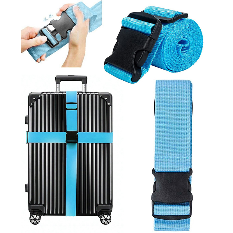 NEW Straight Shaped Luggage Straps for Suitcase,Luggage Belt with Adjustable Release Buckle Travel Accessory,Easily Identified