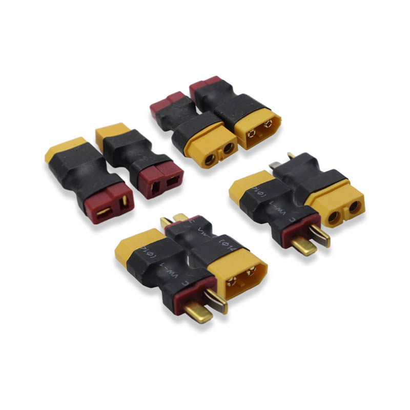 T Female Plug to XT60 Female / XT60 Male Plug to Dean T Male  Adapter For RC Helicopter Quadcopter LiPo Battery Plug Connector