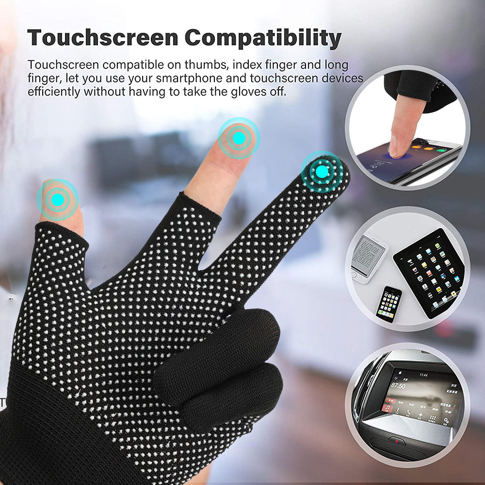 Summer Ice Silk Cycling Gloves UV Protection Touchscreen Sports Fitness Gloves