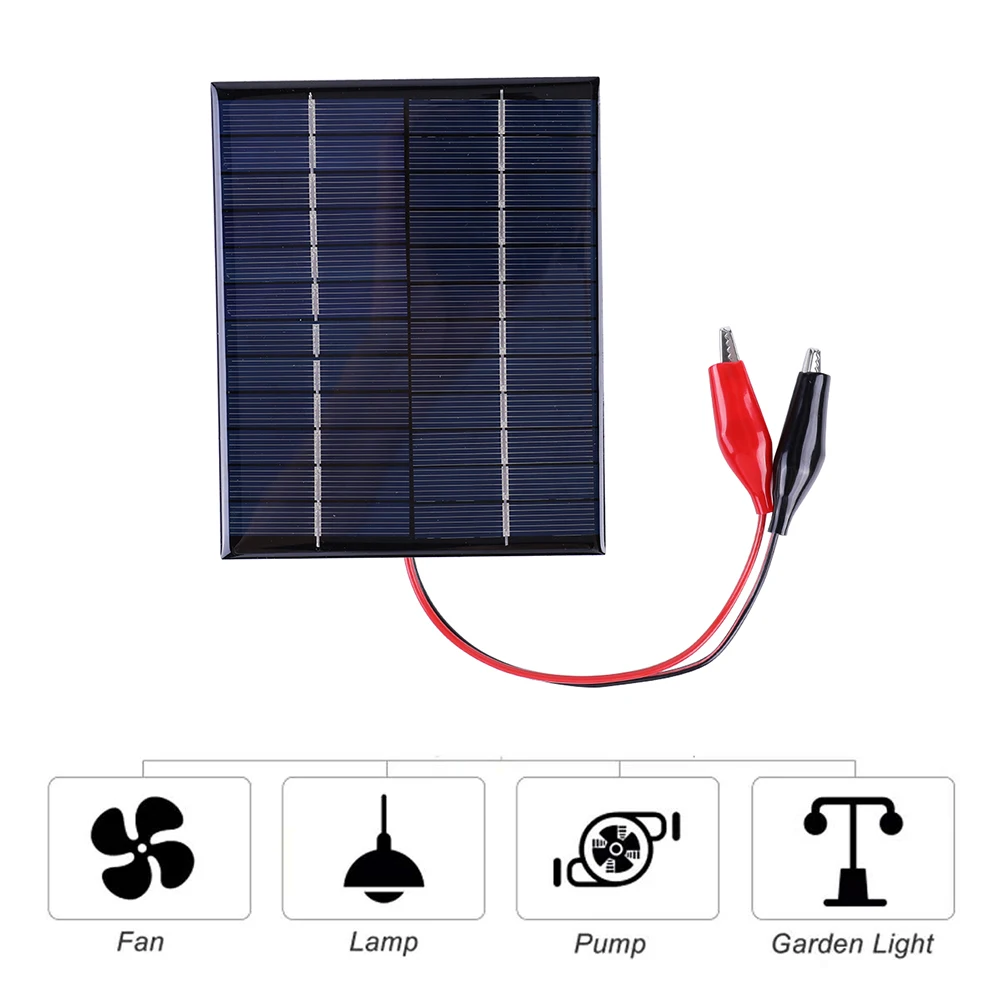Waterproof Solar Panel 5W 12V Small Cell Module Polysilicon Board