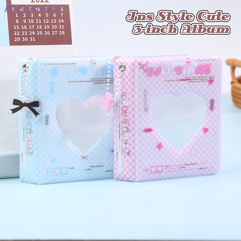 {Summer2} Ins Cute 3-inch Love Album 36 Pockets Card Binder Mini Photocard Holder  Idol Pictures Collection Storage Case