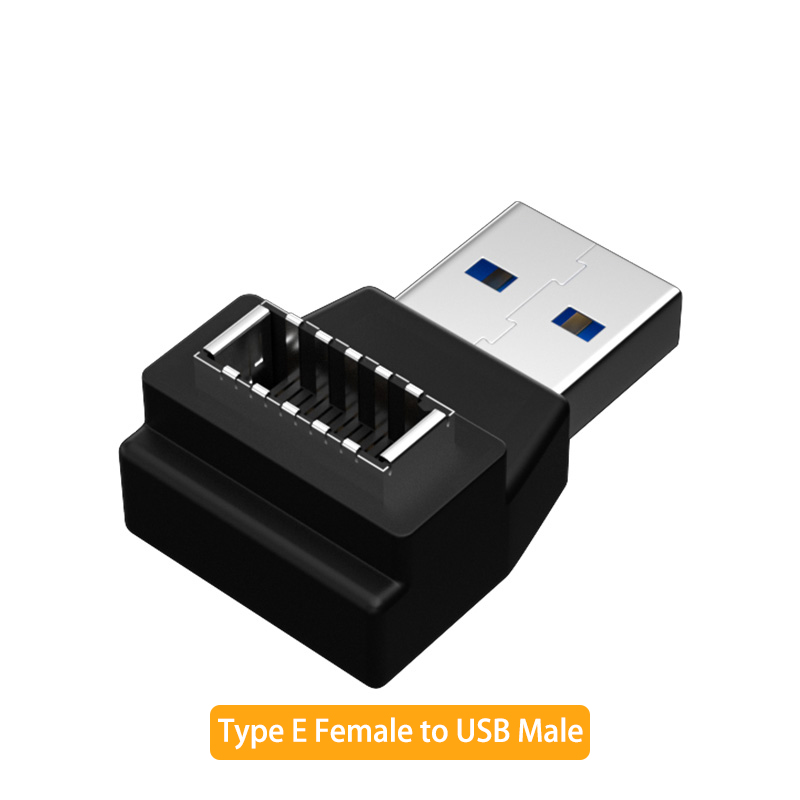 USB 3.1 Front Panel Header Type E to USB C Type C Expansion Cable Adapter Connector for Desktop Computer Motherboard Plug