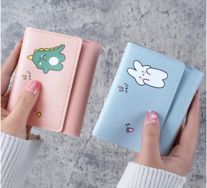 Lightweight Three Fold Women Wallet Multi Card Slots Cute Card Bag For Girls Compact And Lightweight Everyday Carry
