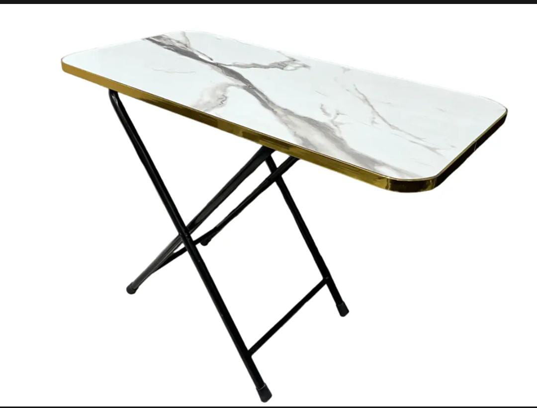 Modern Folding Table |Cofee Table | Computer Table | For Kitchen, Living Room and Bed Room Rectangle Shape Round Shape |  Folding Table Dining Table and Study Table Wooden Top metal Frame