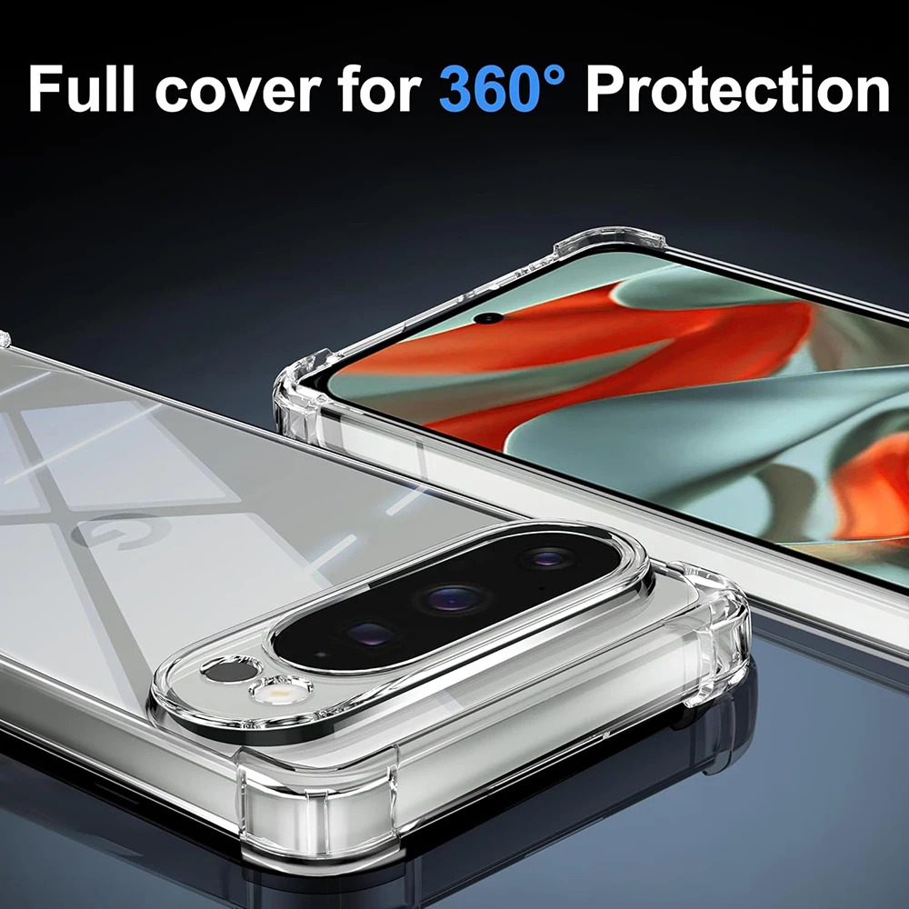 Google Pixel 7 /7A /7 Pro/6 Pro/6A/6/8/8a/8Pro/9/9Pro/9 Pro XL Transparent Back Cover Clear Crystal Cover