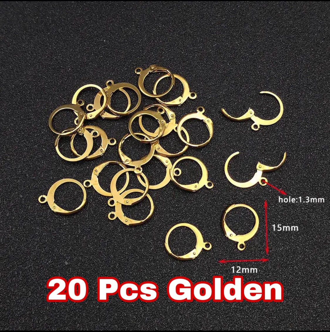 10Pcs and 20Pcs Stainless Steel French Earring Hook Earwire DIY Earrings Clasp Fitting Base for Jewellery Making Diy Accessories and Others