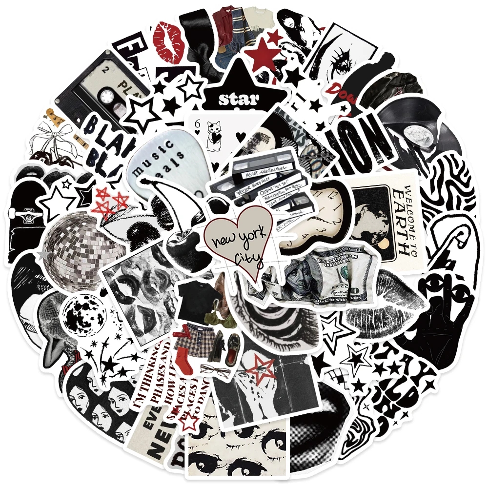 25 pc Aesthetic Pinterest Adults Stickers Y2k Cool  Stickers  Decoration Suitcase Phone Helmet Phone Laptop Statinary cute Decals