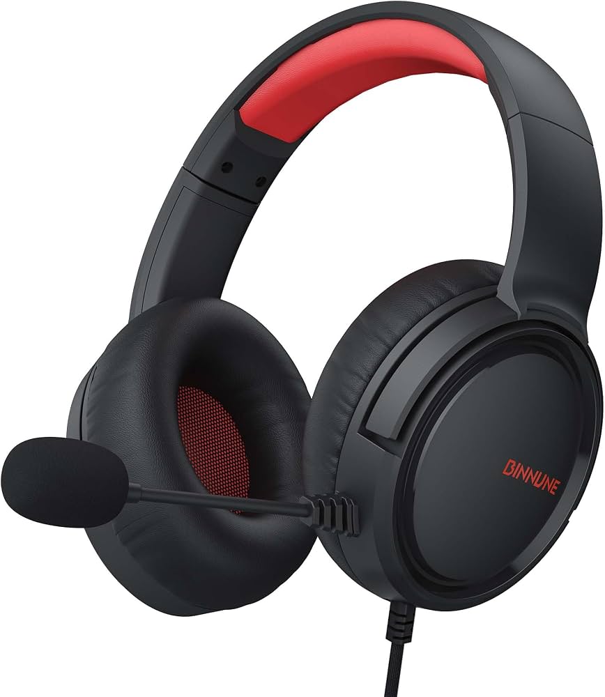 Headphone Over The Ear With Adjustable Microphone Universal Compability Devices PC, LAPTOP & SMART PHONES Headphone Gaming & Clear sound Quality with Mic Headset