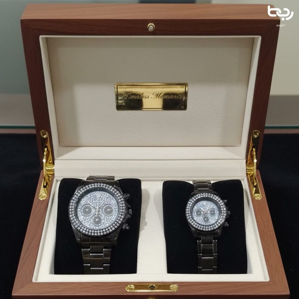 Stainless Steel All Season Classic Romantic Couple Watch for Men and Women – Water Resistant Quartz Timepiece