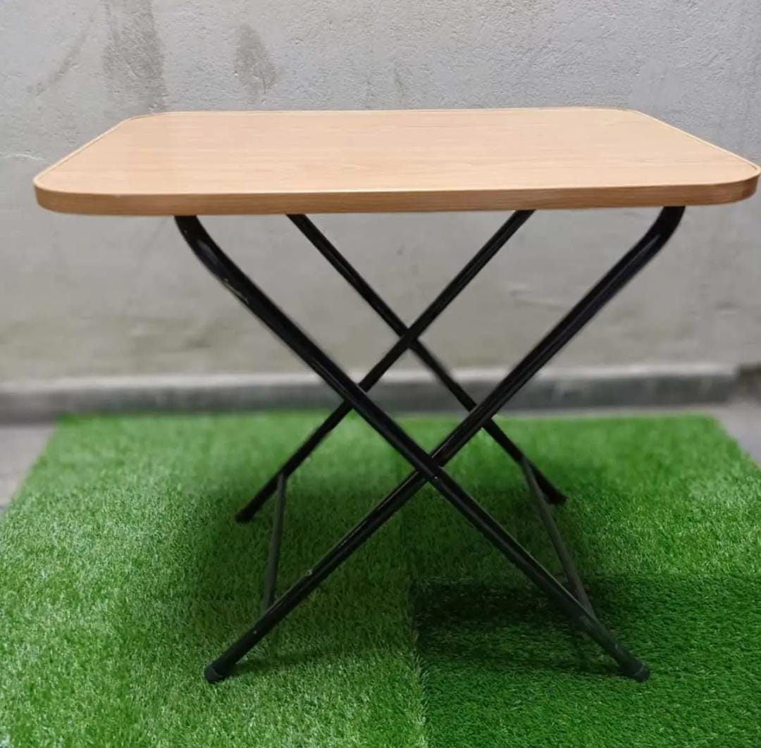 Modern Folding Table |Cofee Table | Computer Table | For Kitchen, Living Room and Bed Room Rectangle Shape Round Shape |  Folding Table Dining Table and Study Table Wooden Top metal Frame