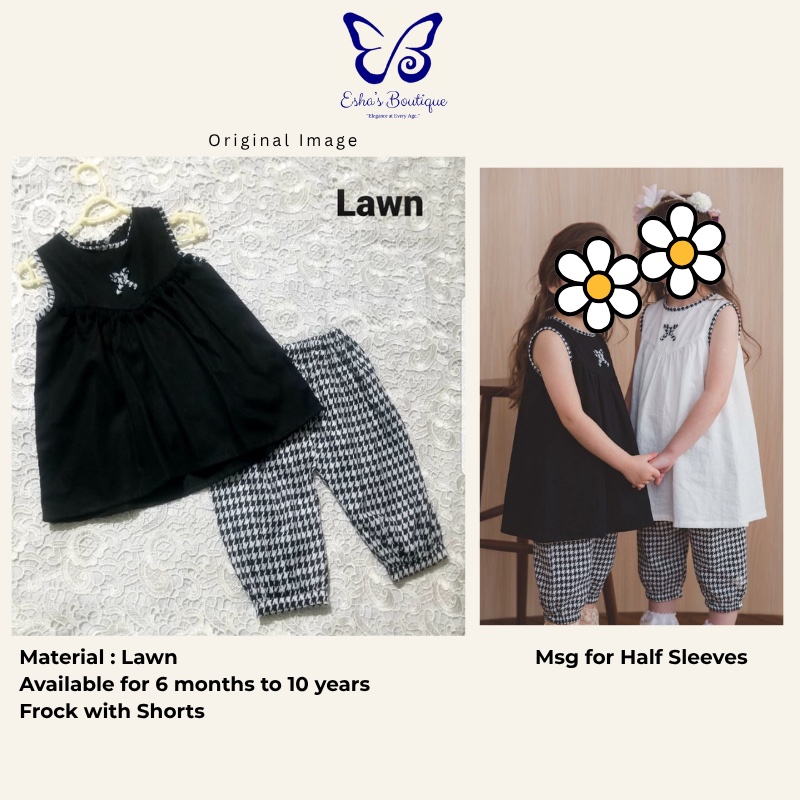 New Fashion Summer kids suit | Black Frocks | Muharram Collection for kids | Summer Frocks | Trendy Frocks | Printed frock for baby girls in Lawn fabric | Baby girls stylish outfit | Lawn Stuff | Age (New born to 10 years)
