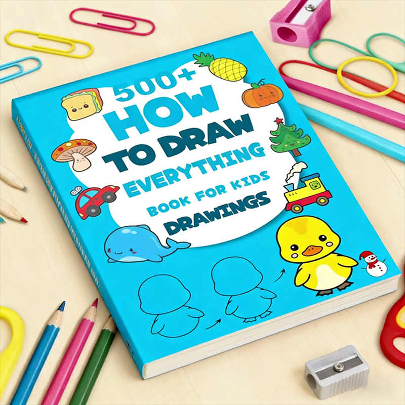 200+ Step-By-Step Creative Drawing Book |   Durable Paper, Art Learning and Painting Supplies, Educational Art Activity Book to Cultivate Creativity and Motor Skills,  for Art Enthusiasts, Easter, Christmas, Birthday 