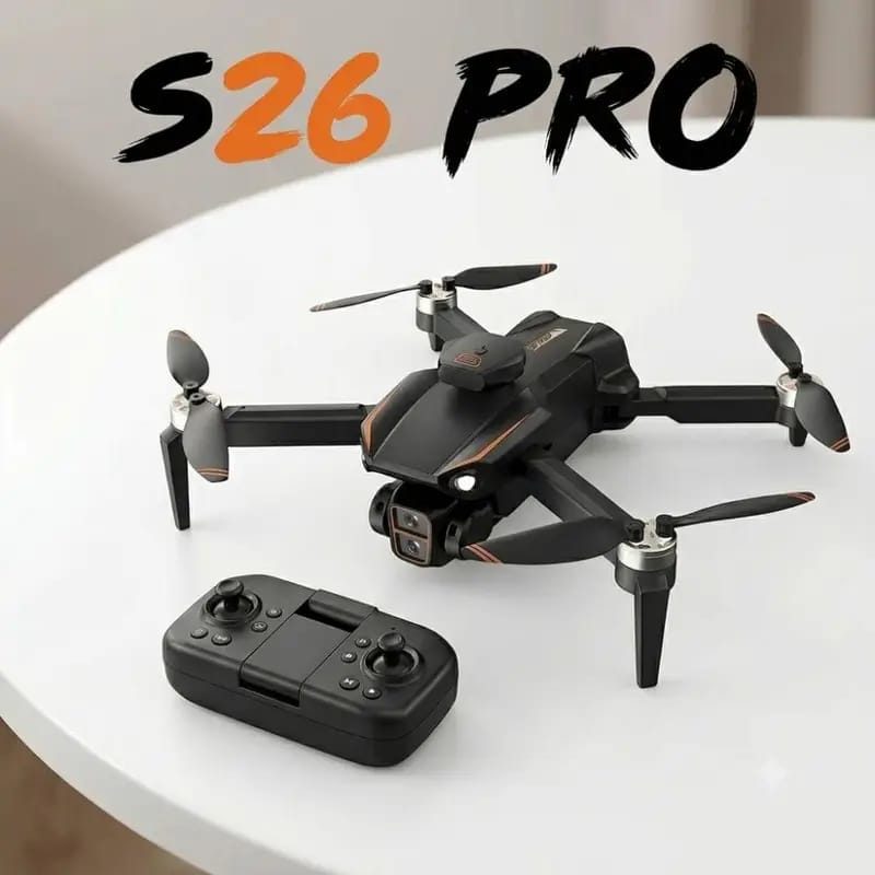 New S26 Pro Brushless Motors Camera Drone Triple Camera Drone With Obstacle Avoidance