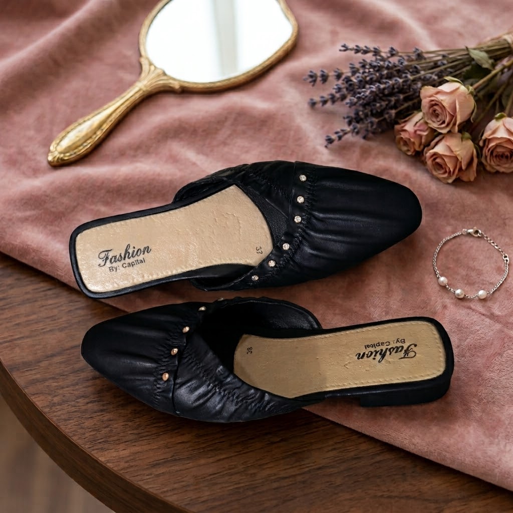 LADY PVC HALF CLOSE SHOES