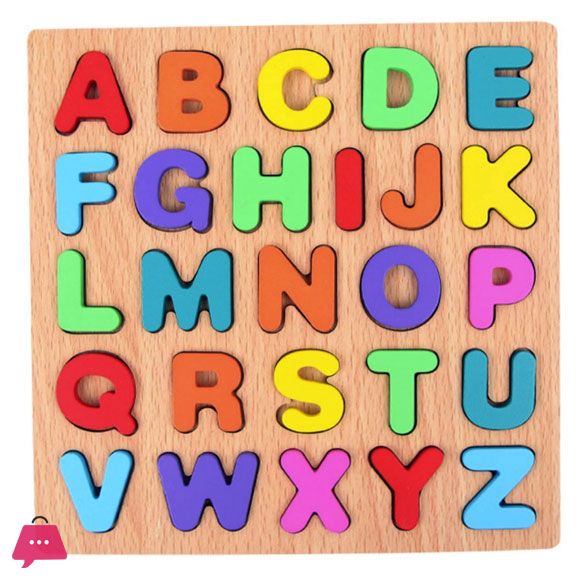 Wooden Puzzle for Toddlers  Alphabet Number Geometric Puzzle ABC Learning Toys Montessori Preschool Educational Gift Learning Letter Puzzles Board for Kids 3+