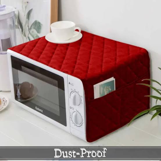 Oven Cover Microwave Dust Cover Waterproof Double Pocket Storage Bag Microwave oven cover full size with 4 Pockets