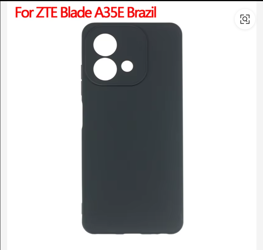 ZTE Blade A35E Cover Soft TPU Slim Smooth Flexible Protective Phone Cover -  Black Matte