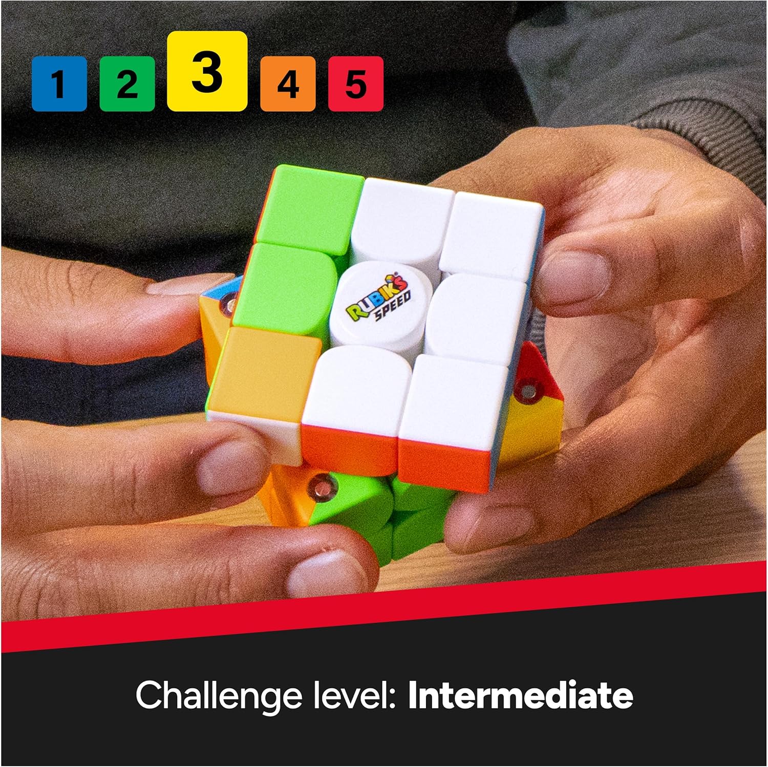 3x3 Rubik’s Speed Cube - Smooth Fast Turning Magic 3D Puzzle Toy for Kids & Adults | Educational Brain Teaser Logic Mind Game (Multicolor Rubix Rubic Cube)