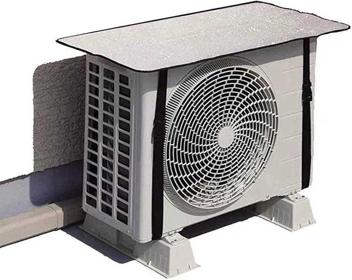 Universal Outdoor AC Cover | Waterproof Dustproof Air Conditioner Outdoor Unit Cover | Heat & Sun Protection AC Protector | Rainproof Cover