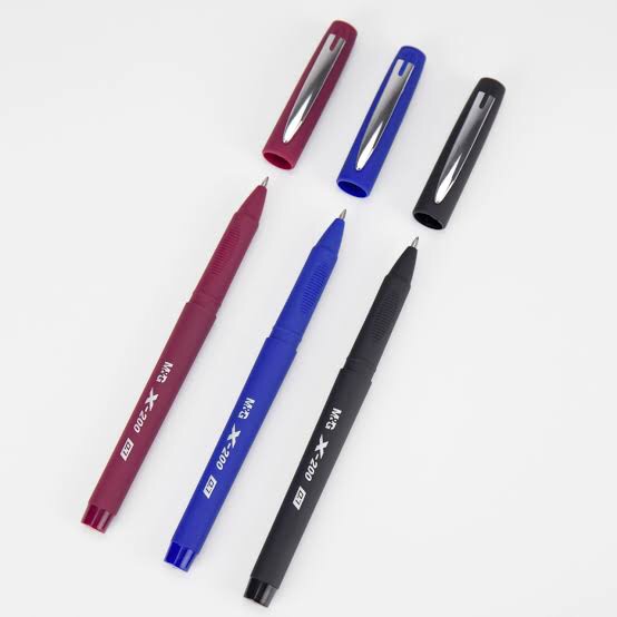 Mandg X-200 Gel Pen 0.7mm Pack Of 12 Nib Blue Black Red Colour