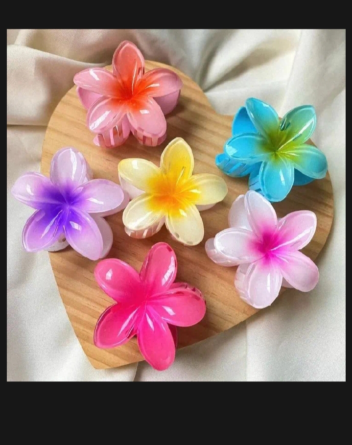Buy 4 PC Premium Korean Flower Hair Catcher |4 PC  Stylish Hair claw Clip for Girls | Trending Hair Accessories | Elegant Hair Claw for Women