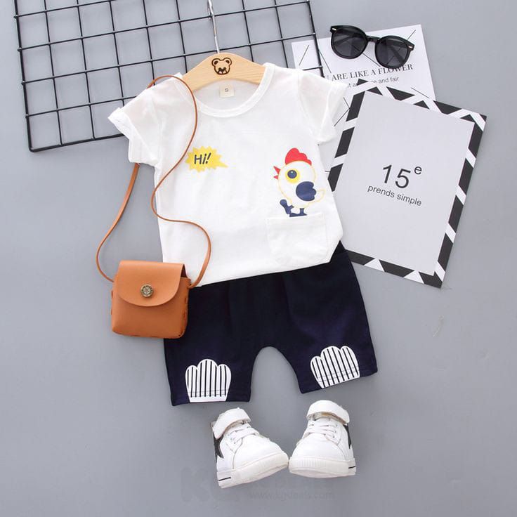 T-shirt & short nikr for baby boys & girls